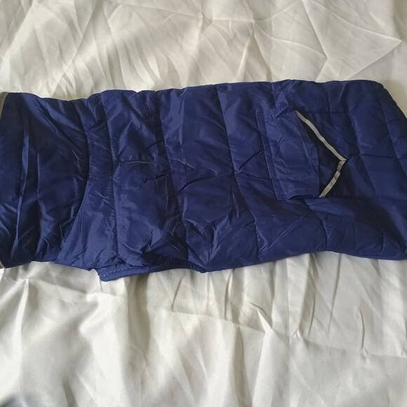 Navy Blue Quilted Dog Coat - Picture 1 of 4